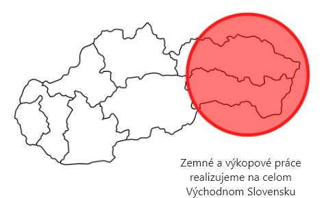 Zemné a výkopové práce realizujeme na celom Východnom Slovensku